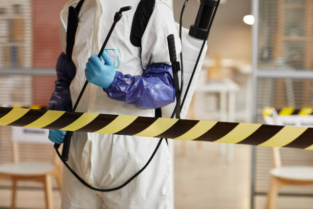 Professional Blood Cleanup technician working in Upland, IN